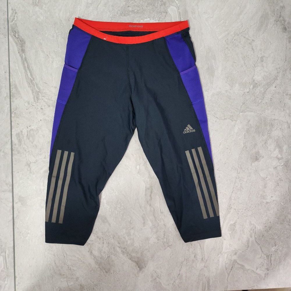 Adidas Climacool 3/4 leggings Women's Black Size Small New
